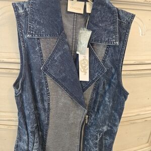 Chico's Blue Denim Vest